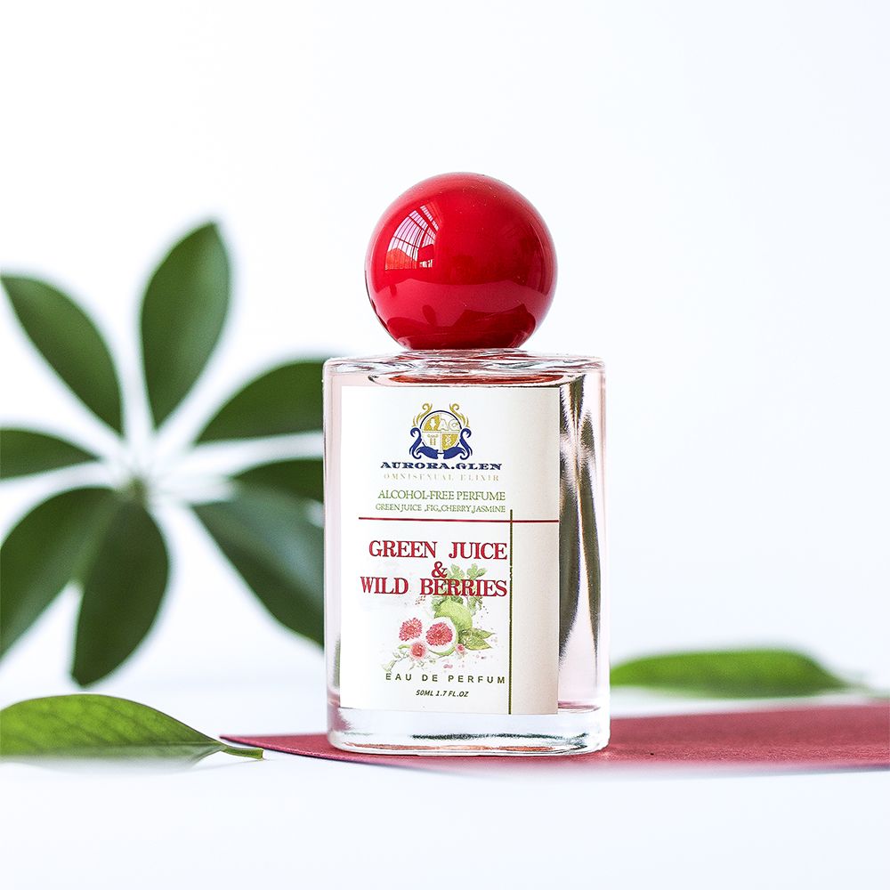 Autumn's sweet and fruity fragrance for women Green Juice & Wild Berries Women's Perfume | Fresh Green Leaf Fragrance | Long-Lasting Grass & Musk Scent Autumn Women's Perfume Date Night Perfume