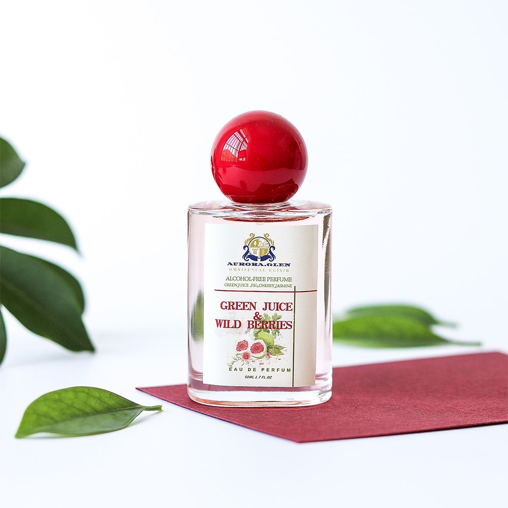 Autumn's sweet and fruity fragrance for women Green Juice & Wild Berries Women's Perfume | Fresh Green Leaf Fragrance | Long-Lasting Grass & Musk Scent Autumn Women's Perfume Date Night Perfume