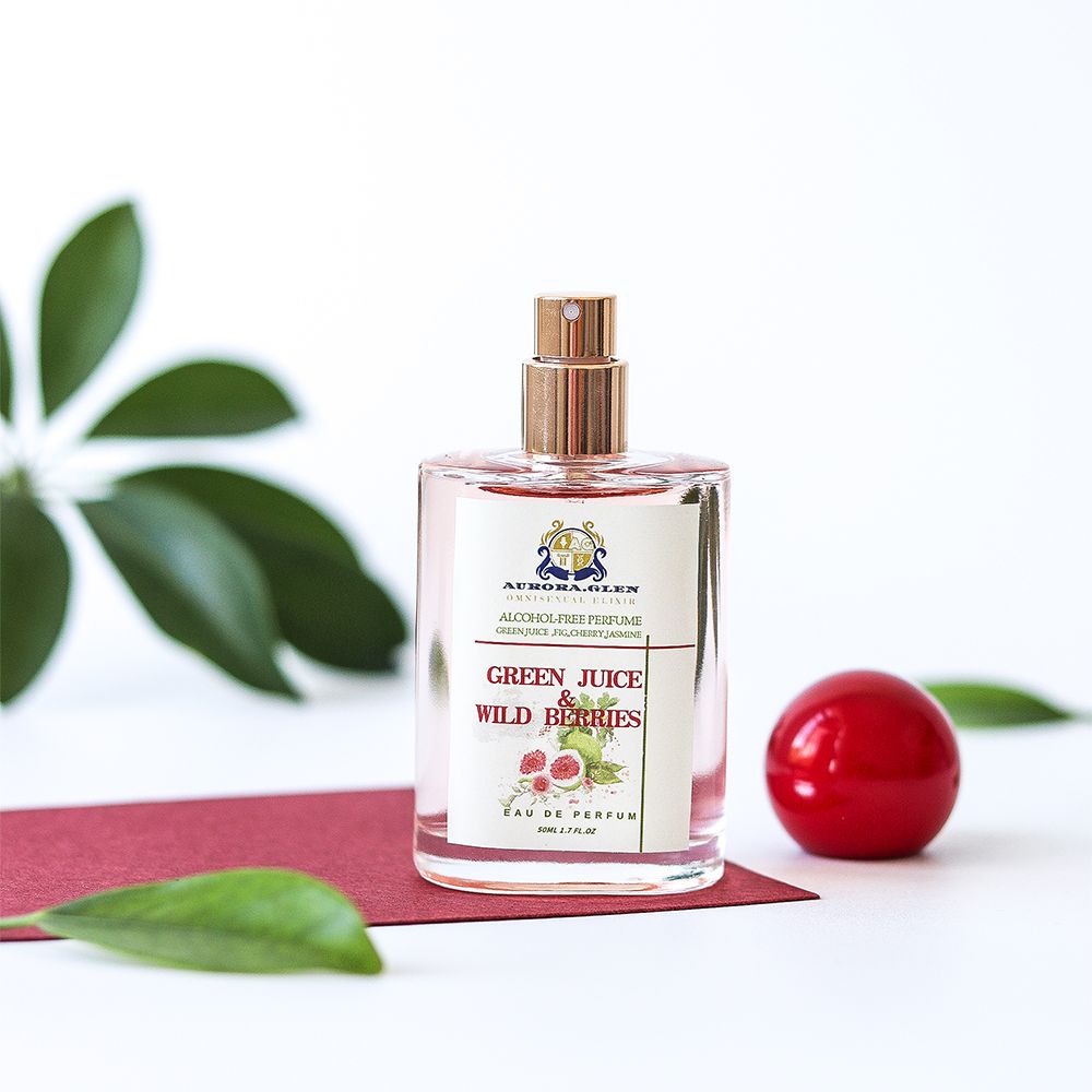 Autumn's sweet and fruity fragrance for women Green Juice & Wild Berries Women's Perfume | Fresh Green Leaf Fragrance | Long-Lasting Grass & Musk Scent Autumn Women's Perfume Date Night Perfume