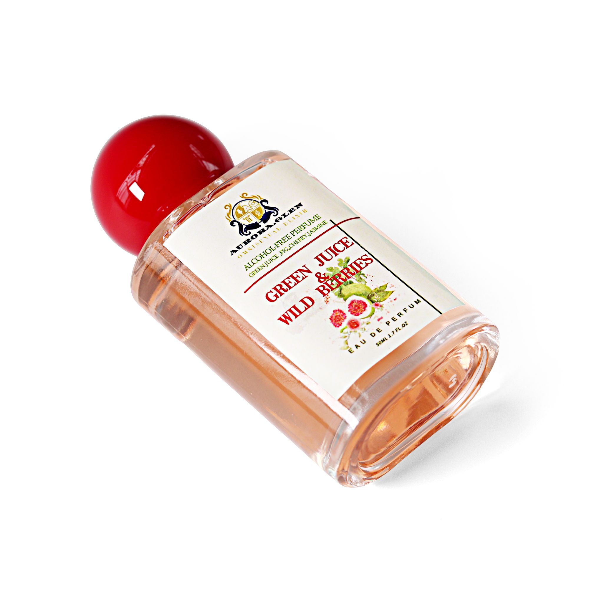 Green Juice & Wild Berries Alcohol-Free Women's Perfume Green Floral Fragrance with Fig, Jasmine Musk Long-Lasting EDP Fragrance Green Leaf Tune Women's Perfume Alcohol-Free Fresh and Natural Fig