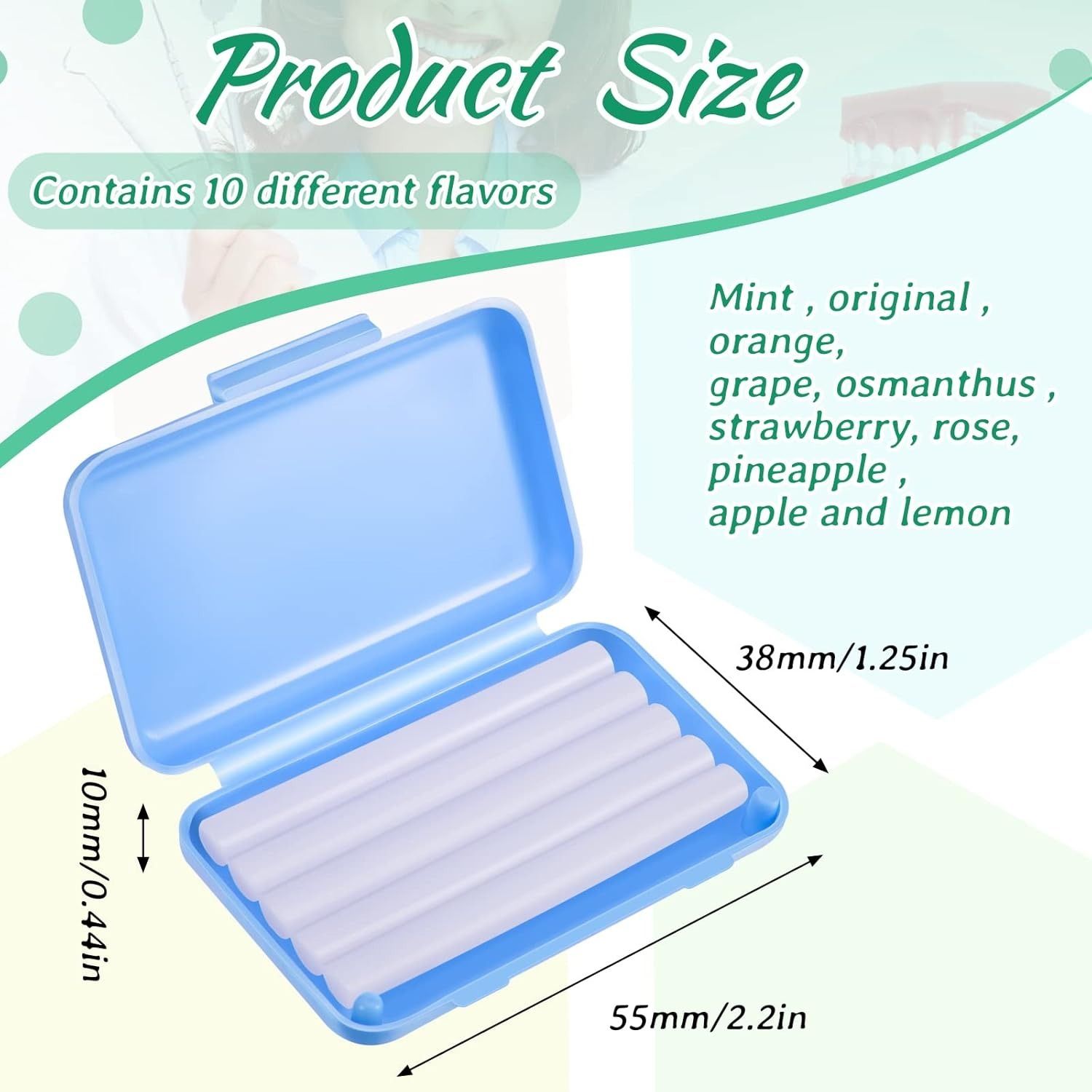 1Box Fruit Scent Dental Orthodontic Wax Oral Hygiene Teeth Whitening Materials Relief Wax Sticks for Braces Gum Irritation Dental Orthodontic Wax for Braces - Pain Relief & Comfort Easy to Apply
