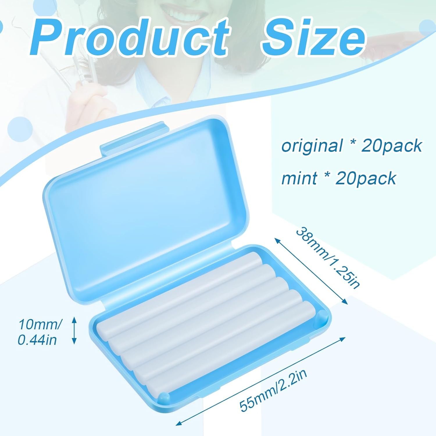 10Box Fruit Scent Dental Orthodontic Wax Oral Hygiene Teeth Whitening Materials Relief Wax Sticks for Braces Gum Irritation Dental Orthodontic Wax for Braces - Pain Relief & Comfort Easy to Apply