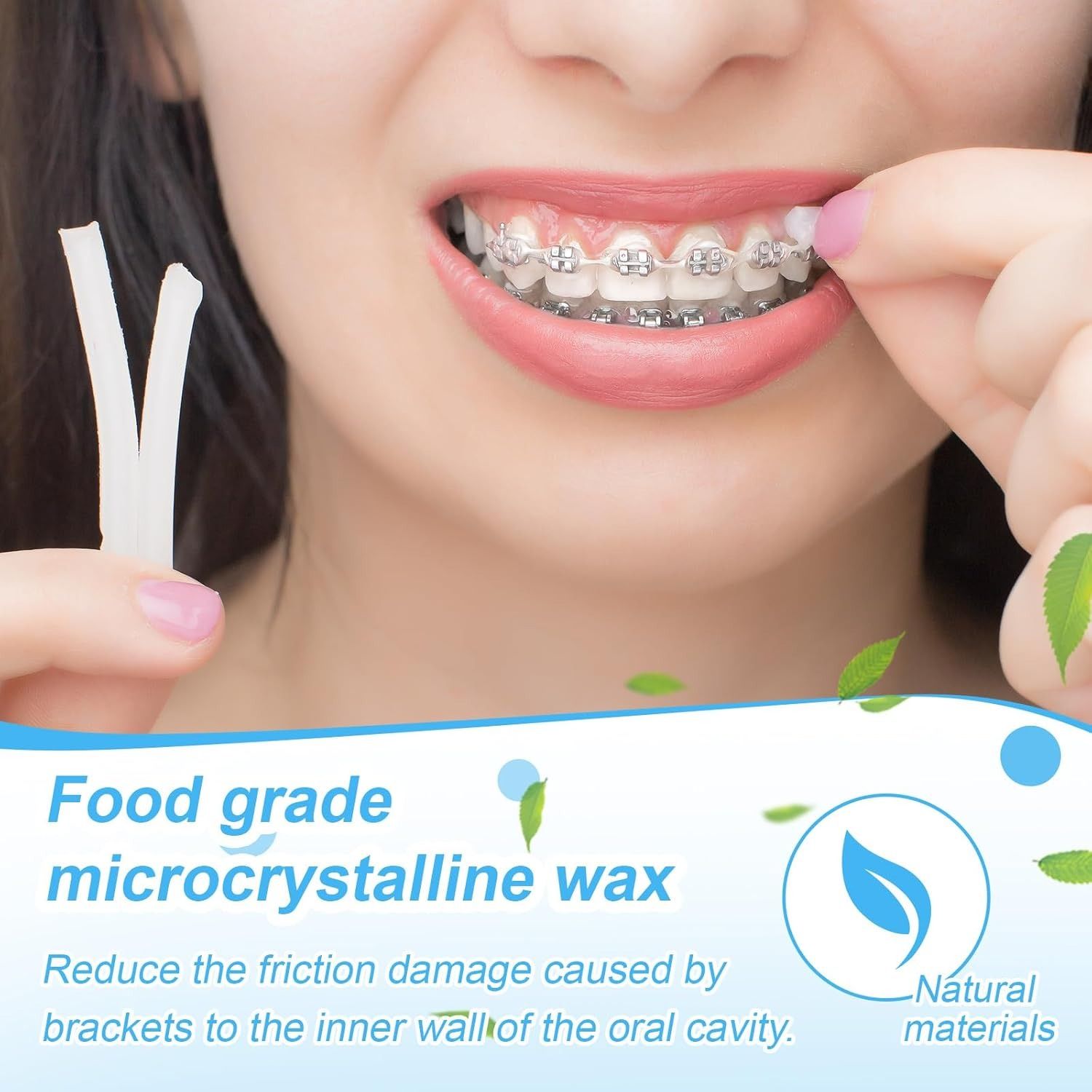 10Box Fruit Scent Dental Orthodontic Wax Oral Hygiene Teeth Whitening Materials Relief Wax Sticks for Braces Gum Irritation Dental Orthodontic Wax for Braces - Pain Relief & Comfort Easy to Apply