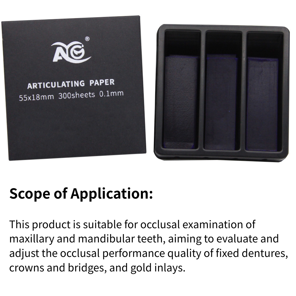 300 Sheet/Box Dental Articulating Paper Strips Red/Blue Dental Lab Instrument Teeth Whitening as Dentist Tools 55*18mm Dental Bite Paper