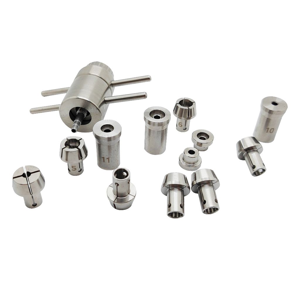 Universal Repair Kit for Dental High-Speed Handpieces: Core Repair, Disassembly, and Assembly; High-Precision Bearings; Stainless Steel Wooden Case Set; Bearings Disassembly and Installation Tools for