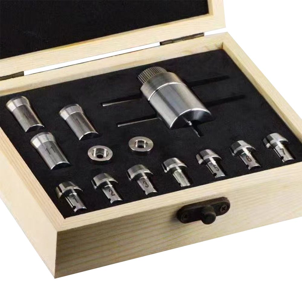 Universal Repair Kit for Dental High-Speed Handpieces: Core Repair, Disassembly, and Assembly; High-Precision Bearings; Stainless Steel Wooden Case Set; Bearings Disassembly and Installation Tools for