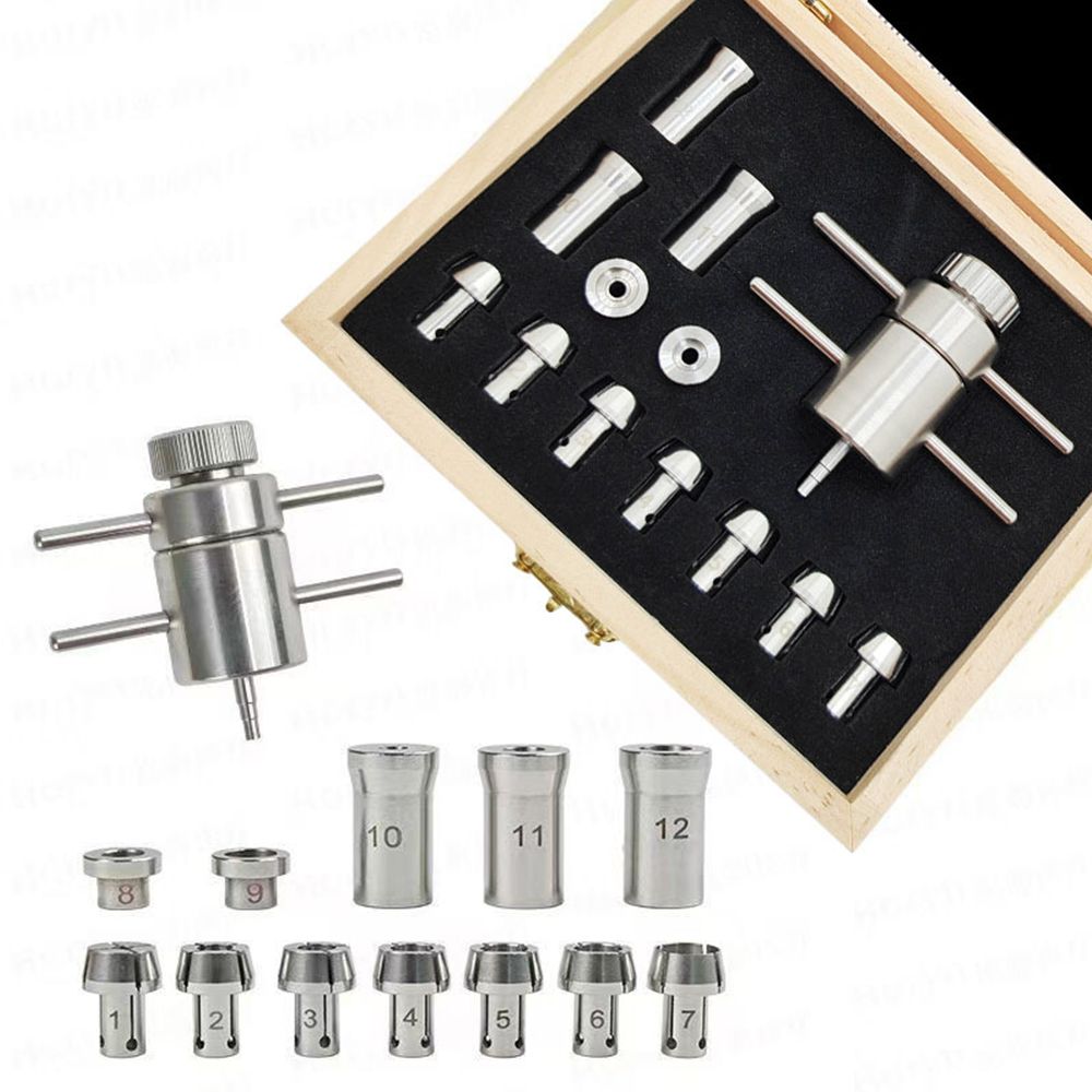 Universal Repair Kit for Dental High-Speed Handpieces: Core Repair, Disassembly, and Assembly; High-Precision Bearings; Stainless Steel Wooden Case Set; Bearings Disassembly and Installation Tools for