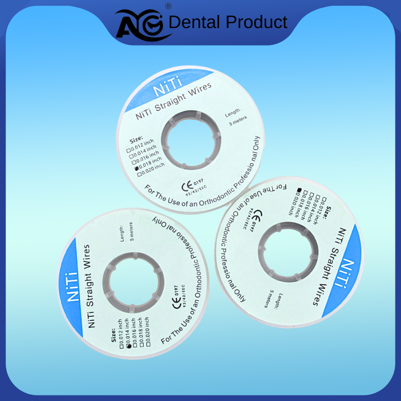 AG 1PCS Dental Niti Straight Wires Orthodontic Arches Archwires Teeth Braces 0.012/0.014/0.016/0.018/0.020inch Dentist Tools