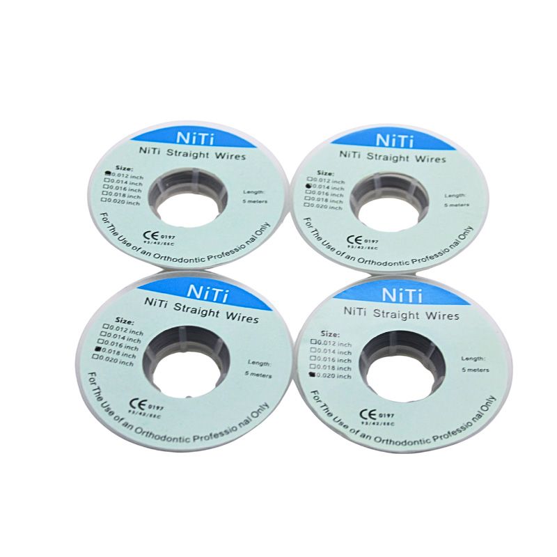 AG 1PCS Dental Niti Straight Wires Orthodontic Arches Archwires Teeth Braces 0.012/0.014/0.016/0.018/0.020inch Dentist Tools