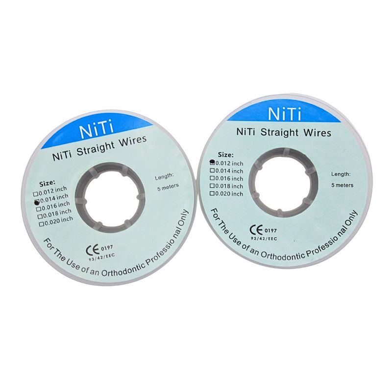 AG 1PCS Dental Niti Straight Wires Orthodontic Arches Archwires Teeth Braces 0.012/0.014/0.016/0.018/0.020inch Dentist Tools