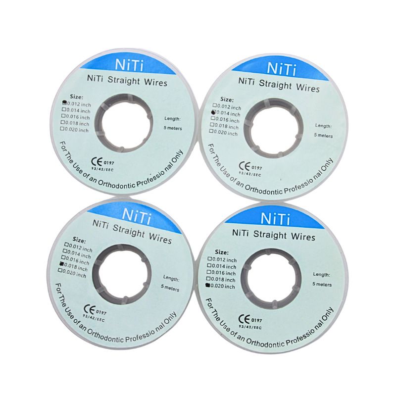 AG 1PCS Dental Niti Straight Wires Orthodontic Arches Archwires Teeth Braces 0.012/0.014/0.016/0.018/0.020inch Dentist Tools