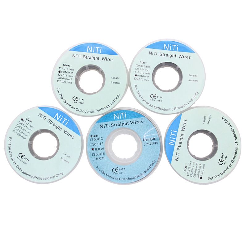 AG 1PCS Dental Niti Straight Wires Orthodontic Arches Archwires Teeth Braces 0.012/0.014/0.016/0.018/0.020inch Dentist Tools