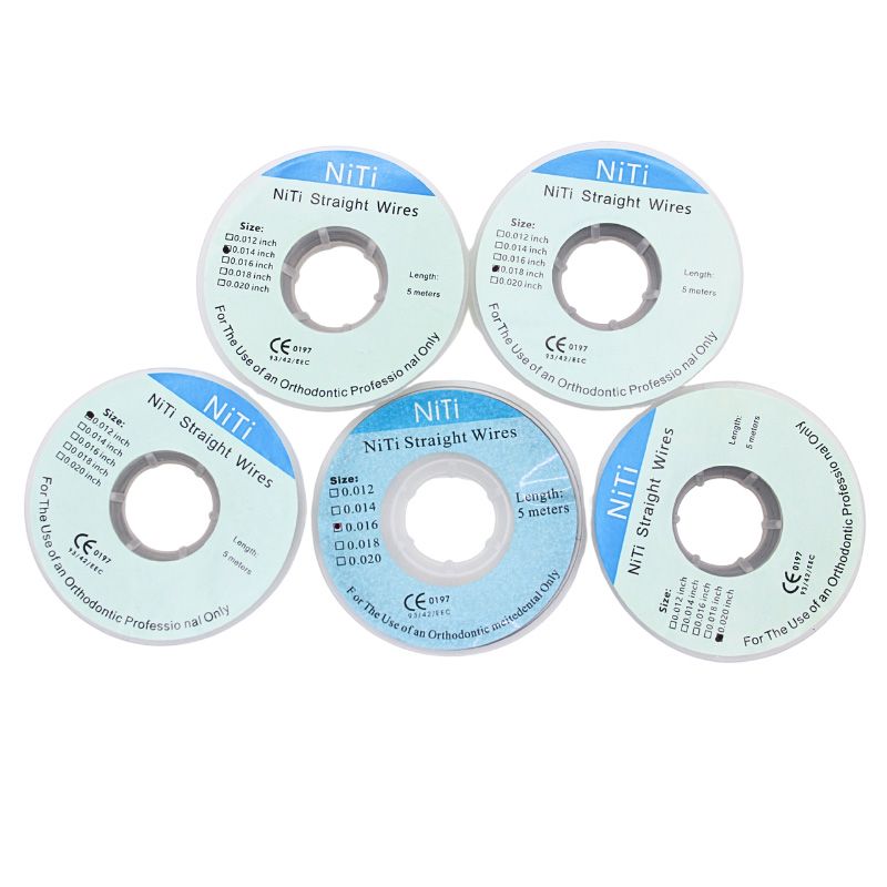 AG 1PCS Dental Niti Straight Wires Orthodontic Arches Archwires Teeth Braces 0.012/0.014/0.016/0.018/0.020inch Dentist Tools