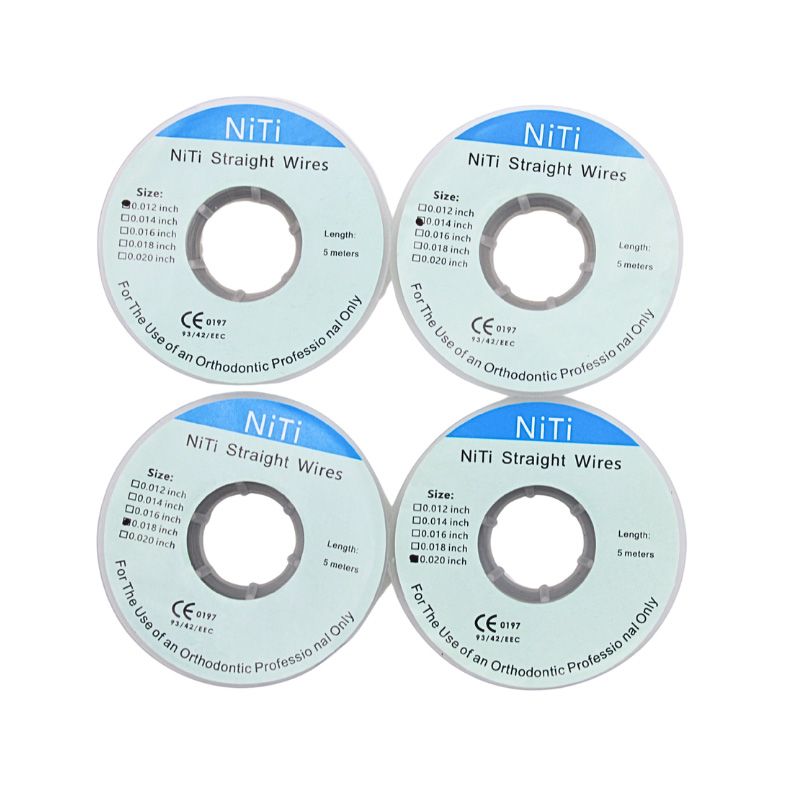 AG 1PCS Dental Niti Straight Wires Orthodontic Arches Archwires Teeth Braces 0.012/0.014/0.016/0.018/0.020inch Dentist Tools