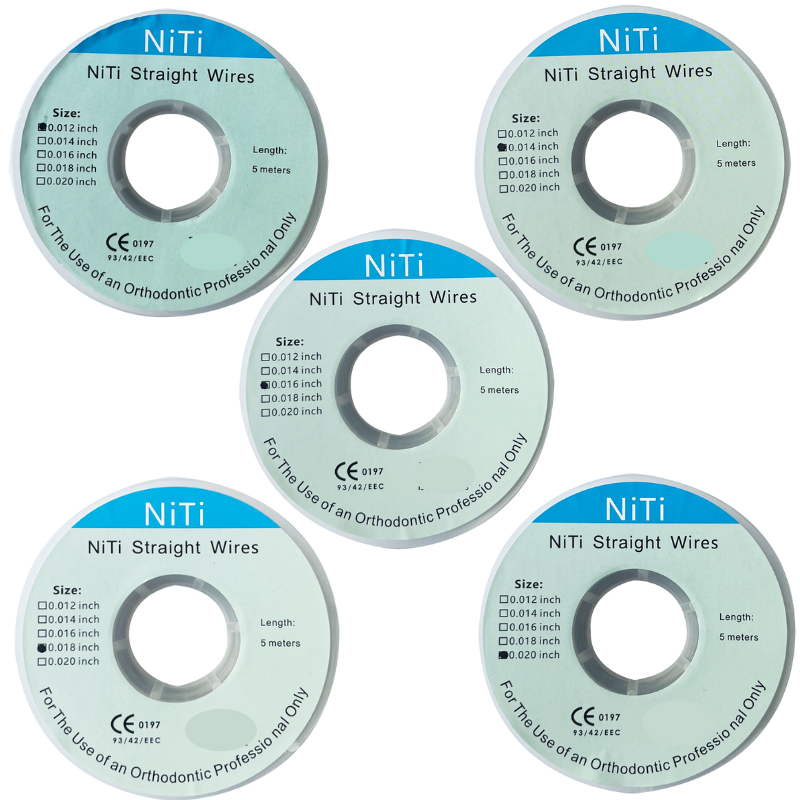 AG 1PCS Dental Niti Straight Wires Orthodontic Arches Archwires Teeth Braces 0.012/0.014/0.016/0.018/0.020inch Dentist Tools