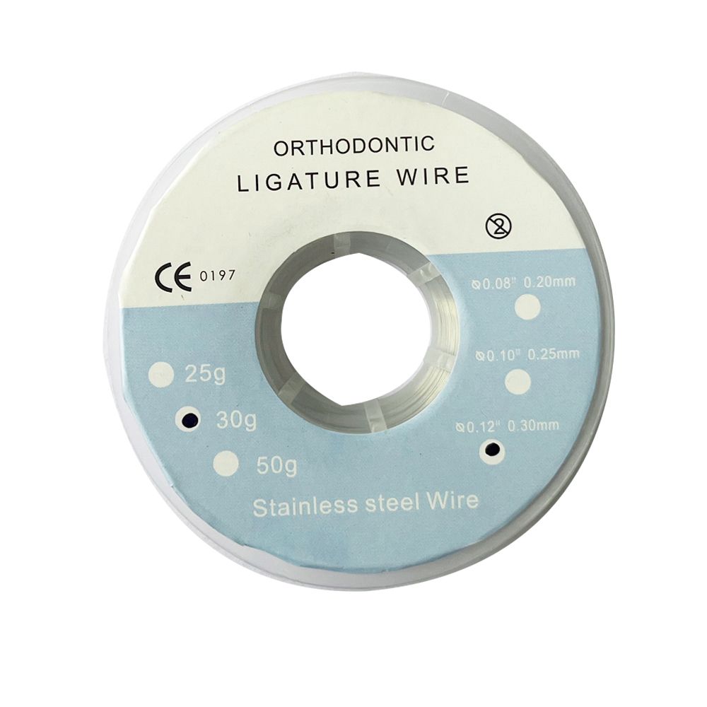 1Pcs AG 25g/30g Dental Orthodontic Ligature Wire Stainless Steel Round 0.2/0.25/0.3mm Retainer Wire for Teeth Braces Arch Wires