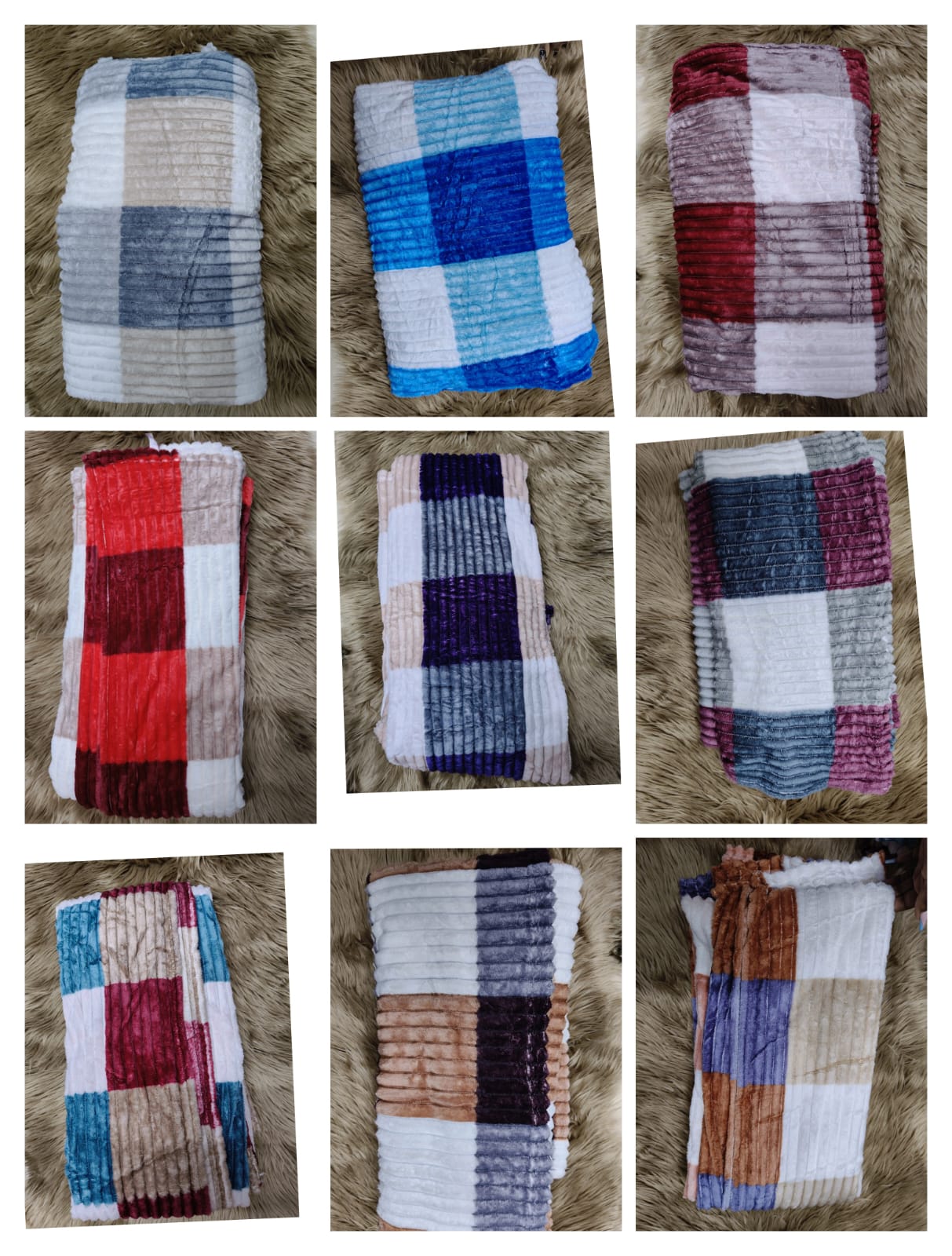 📌 Fleece blankets stocked
▫️Size - 5*6 Fleece Cozy Warm Multi Coloured Throw Blanket soft fleece throw blanket  plush offers you fabulous senses of softness. Enjoy the ultimate fluffy and fuzzy feel