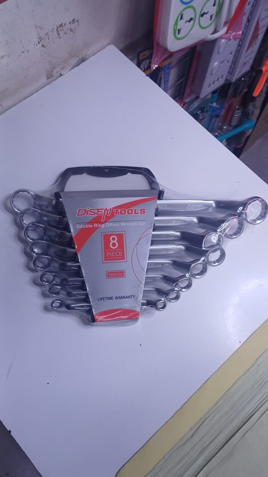 READLY AVAILLABLE😶‍🌫️DISEN 8Pc Double Ring Spanner/Wrench Set🦋unique spanner set comes in 8 pieces which comes in handy when doing any kind of repairs. The set is made of chrome vanaduim steel guar