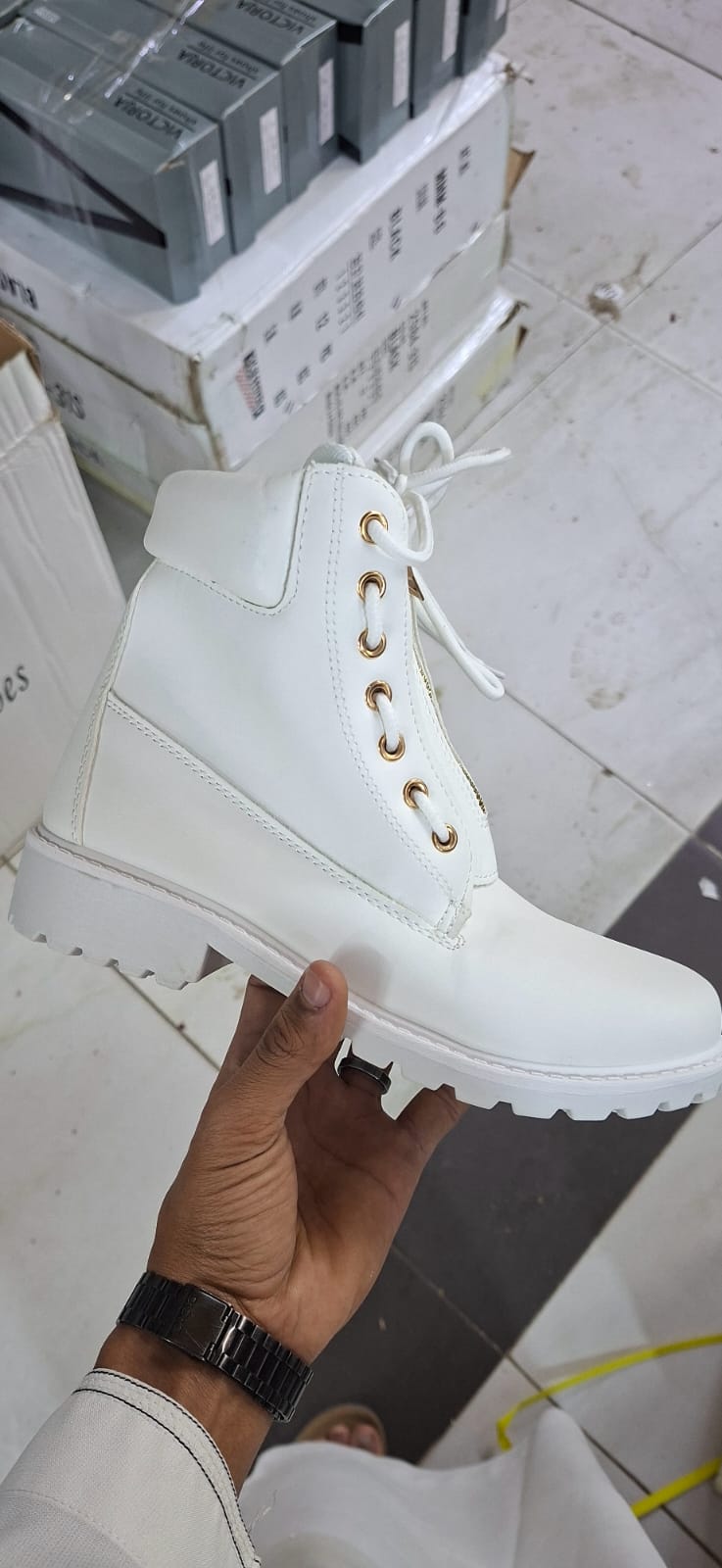 Ladies Rubber Sole PU Leather Fashion Casual Ankle Boots All Seasons Flat Boots Size37-42 Normal Fitting Western Style Lace Up Shoes Colour