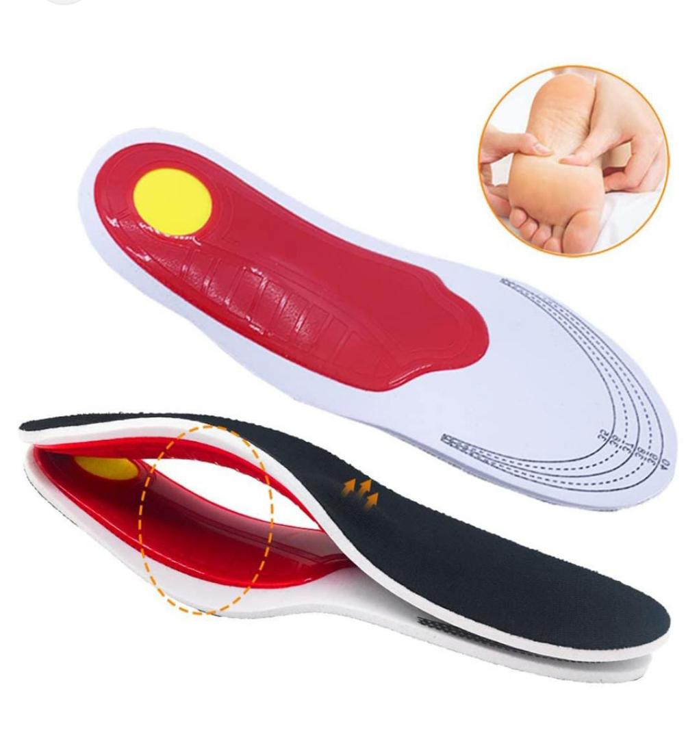 Orthopedic insoles for flat foot, ease pressure on soles, breathable provides cushion cut to size