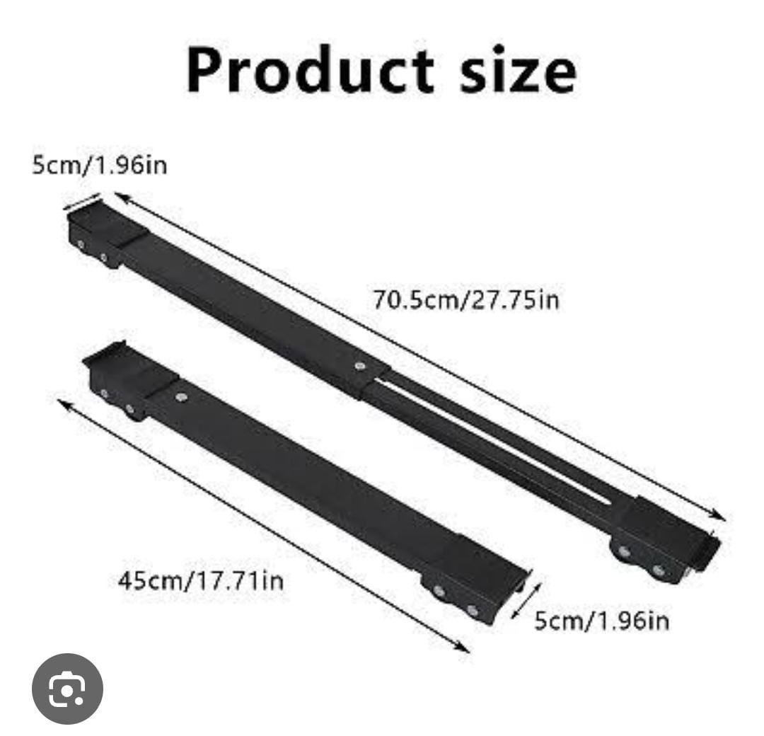 EXPANDABLE 45 TO 70CM DETACHED TROLLEY MOVER STAND FURNITURE MOVING FOR WASHING MACHINES, FRIDGES, ETC