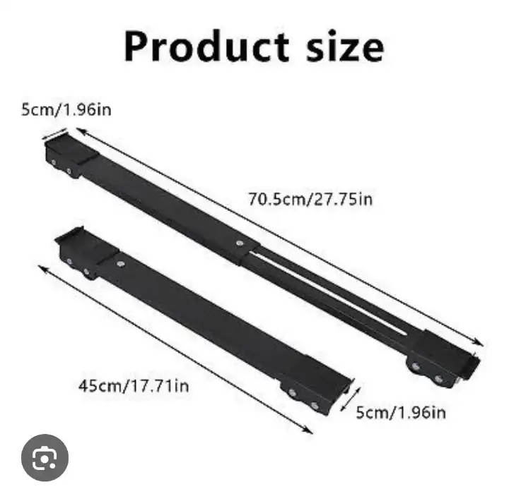 EXPANDABLE 45 TO 70CM DETACHED TROLLEY MOVER STAND FURNITURE MOVING FOR WASHING MACHINES, FRIDGES, ETC