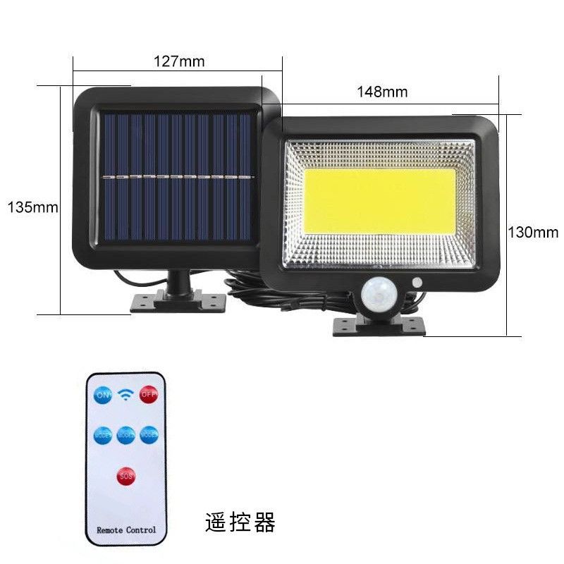2026 New Solar lights LED SMDLamp, Large Split-Design 100COB Single-Battery Outdoor Remote-Controlled Light / Up to 48 Hours Continuous Operation/Fast Shipping Within 1-5 Days