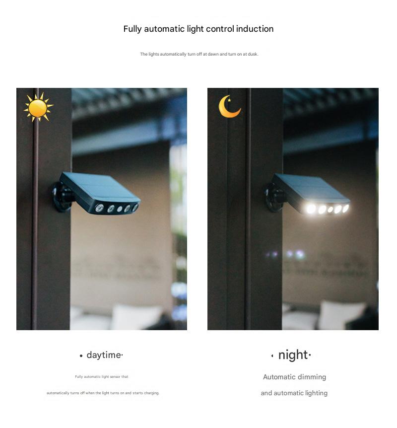 2026New Solar light Radar MonitoriLED SMD Wall-Mounted Garden/Lawn/Outdoor Light Up to 48 hours of continuous illumination Long-lasting battery Waterproof outdoor design Fast shipping within 1-5 days