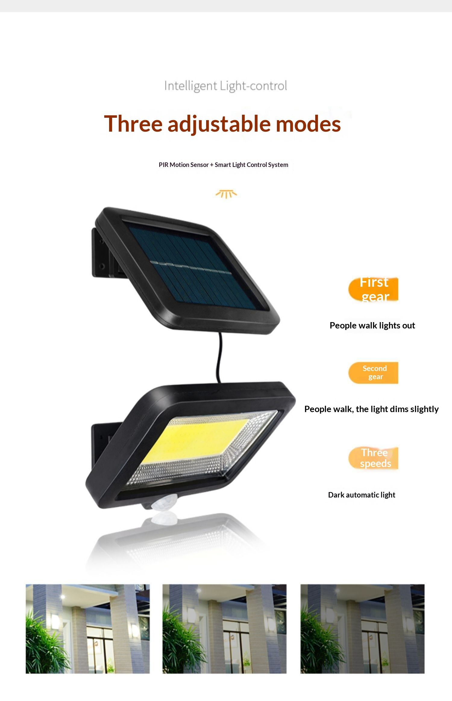 2026 New Solar lights LED SMDLamp, Large Split-Design 100COB Single-Battery Outdoor Remote-Controlled Light / Up to 48 Hours Continuous Operation/Fast Shipping Within 1-5 Days