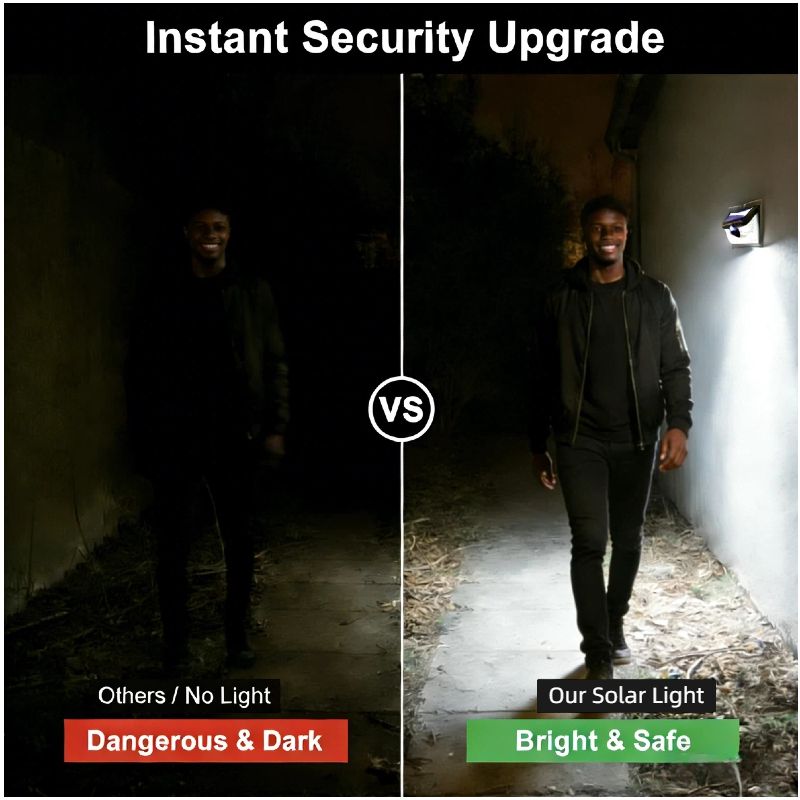 Clearance price, no restocking after sold out 3Sided Solar Light Outdoor (with Sensor)LED SMD6-12 Hour Battery Life, IP44 Villa Garden Wall Light/Mall/School/New Rural Streetlight1-5 Day Fast Shipping