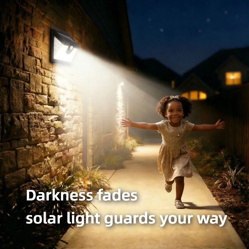 Clearance price, no restocking after sold out 3Sided Solar Light Outdoor (with Sensor)LED SMD6-12 Hour Battery Life, IP44 Villa Garden Wall Light/Mall/School/New Rural Streetlight1-5 Day Fast Shipping
