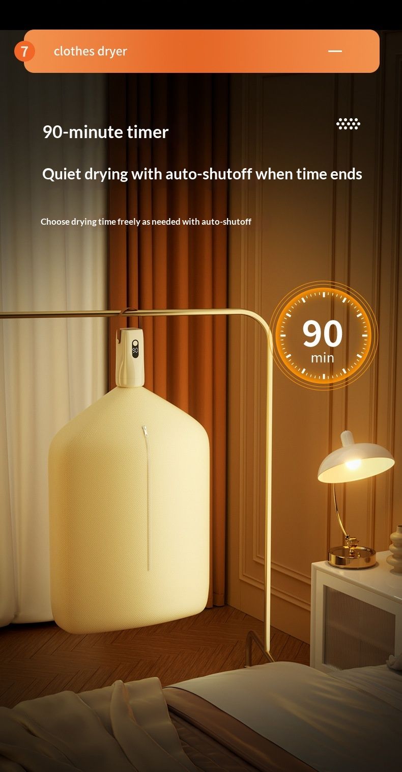 2026 New Portable Clothes Dry Travel-Friendly Home Dryer Smart Quick-Dry Portable Foldable Baby Clothes Dryer Energy-saving and power-efficient