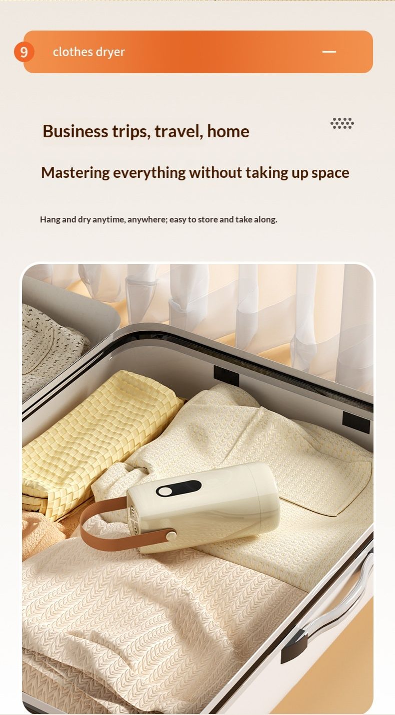 2026 New Portable Clothes Dry Travel-Friendly Home Dryer Smart Quick-Dry Portable Foldable Baby Clothes Dryer Energy-saving and power-efficient