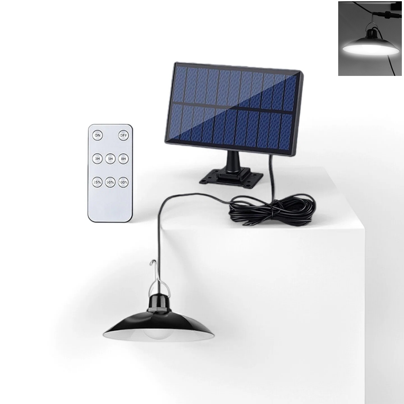 Dual-Use Design (Charges Outdoors, Powers Indoors) New Split-Type Solar Lights LED SMD Remote Sensor Waterproof Outdoor Garden/Courtyard/Camping Tent/Pendant Lights 1~5 Days Fast Delivery