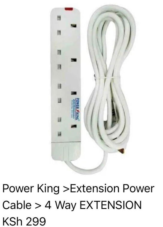 Sundabests Power King Heavy Duty 4-way Power/Socket Extension Cable Charging Outlet extension cable