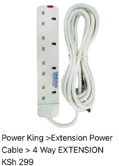 Sundabests Power King Heavy Duty 4-way Power/Socket Extension Cable Charging Outlet extension cable