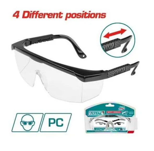 TOTAL Safety Goggles – Transparent Safety Glasses TOTAL_TSP301