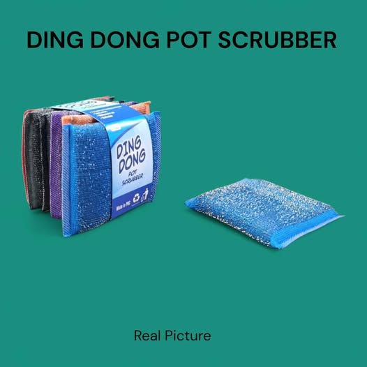 Ding Dong Pot Scrubber – 6pcs Pack 🧽