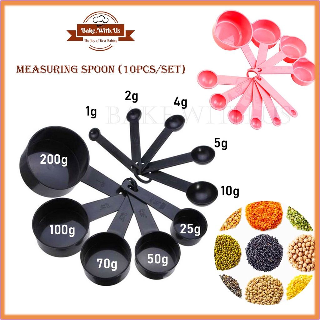 11pcs Measuring Tools Set Kitchen Measuring Spoon Measuring Cup Teaspoon Sugar Spoon Cake Baking Flour Measuring Cup Kitchen Spoon Baking Measuring Cup Accessories