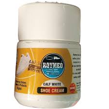 Calf White Shoe Polishing Cream 65g - Preserves Colours Shines & Protects - For Natural, Synthetic Leather & Plastic Handbags and other Articles Boots Conditioner