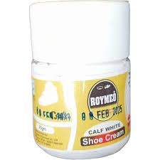 Calf White Shoe Polishing Cream 65g - Preserves Colours Shines & Protects - For Natural, Synthetic Leather & Plastic Handbags and other Articles Boots Conditioner