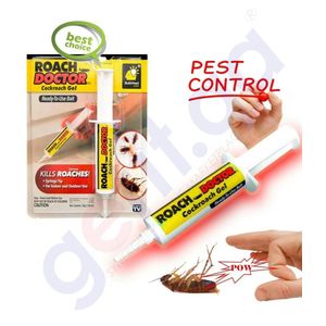 Roach Doctor Cockroach Gel Ready-to-Use Cockroach Gel Bait Roach Killer with Syringe Applicator(Recommended)