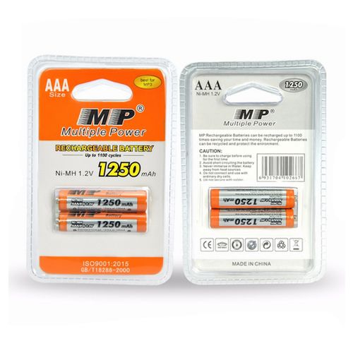 Multiple Power AAA 1.2V 1250mAh Rechargeable Battery - MP Ni-MH