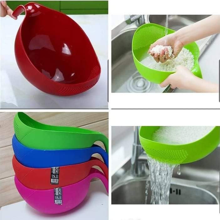 Rok Plastic Rice/cereals Strainer for kitchen
