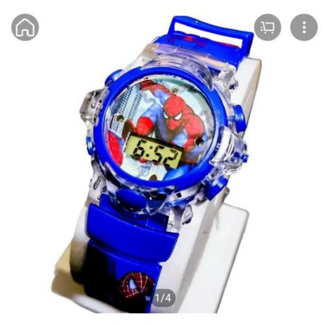Children's Cartoon Watch Spiderman Quartz Watch Best Child Wristwatch Waterproof Men Watches Boy Gift