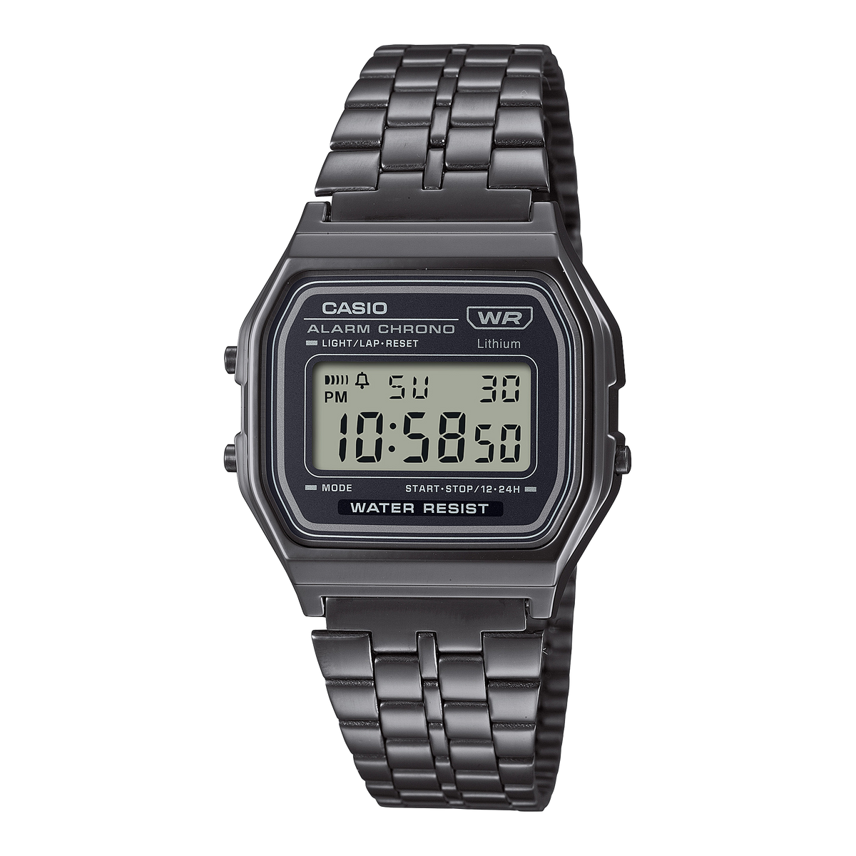 Casio  Black Design Watch| Digital Watch | LED Light | 1/100 SEC Stopwatch | Regular Time Keeping (HR, Min, SEC, PM, Date, Day) | Daily Alarm | Lightweight | 7 Year Battery