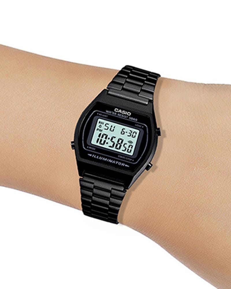 Casio Vintage Watch Couple Combo Watch 2Watches Rosegold+Black F91W Steel Band Watch Retro LED Digital Sports Dial Unisex Military Waterproof Electronic Wrist Band Clock For Ladies Men Business Watch