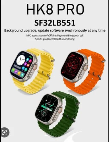 New wrist Unisex Ladies Men Smartwatch T900Ultra Big Silver Smart Watch Green Straps Smartwatch' Touch Screen Bluetooth Durable Waterproof