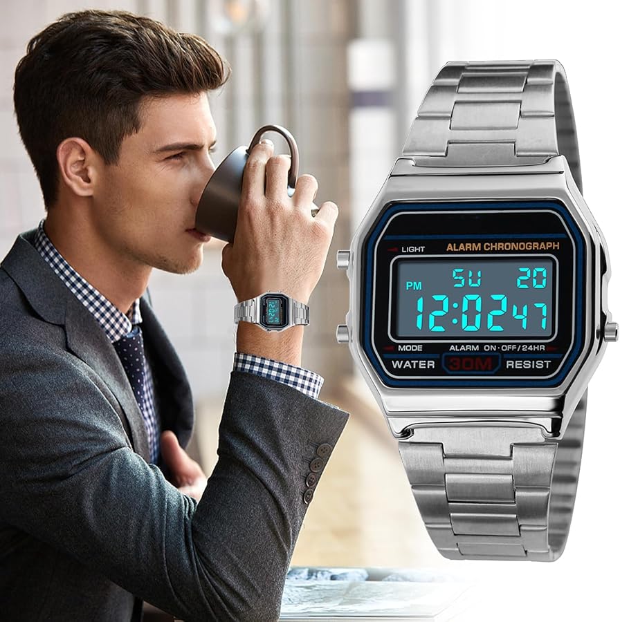 Casio  Design Watch| Digital Watch | LED Light | 1/100 SEC Stopwatch | Regular Time Keeping (HR, Min, SEC, PM, Date, Day) | Daily Alarm | Lightweight | 7 Year Battery