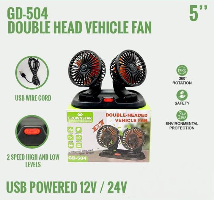 🌬️ New Arrival! 2-Speed Double Headed Vehicle Fan – Stay Cool On The Road! 💨🔥
Power up your drive with this compact and powerful car fan, perfect for those hot days. Plugs into your car’s cigar lig